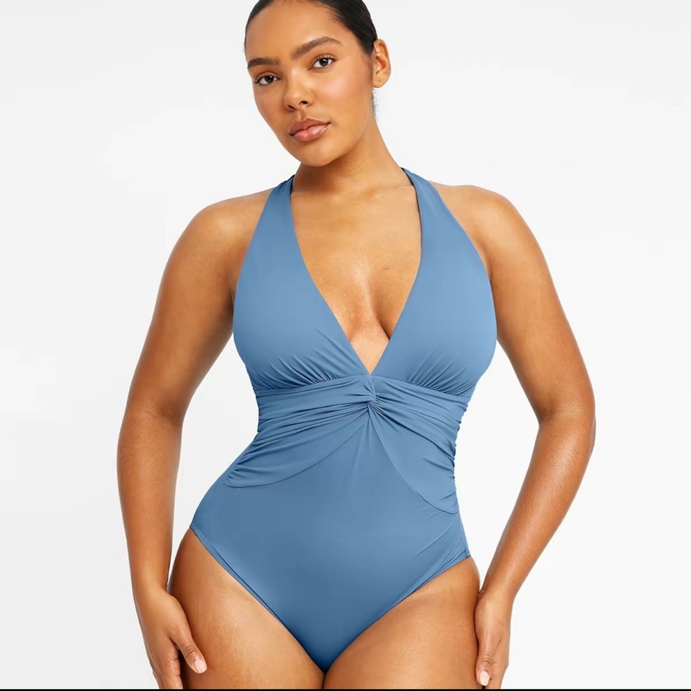 Shapellx bathing suit in sky blue